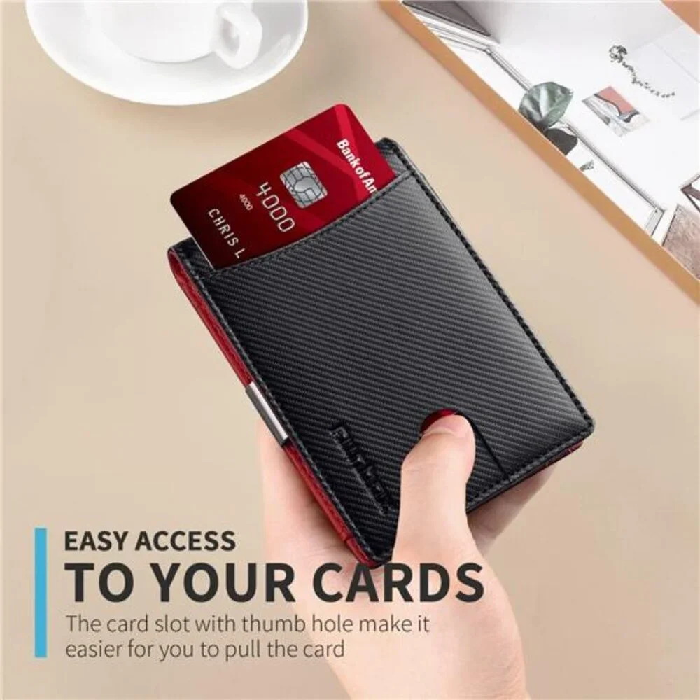 New Slim Novelty Wallets for Men RFID Blocking 11 Card Holder Minimalist